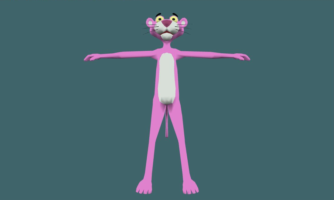 Pink Panther — Human Model - front - GoldSrc Studio preview