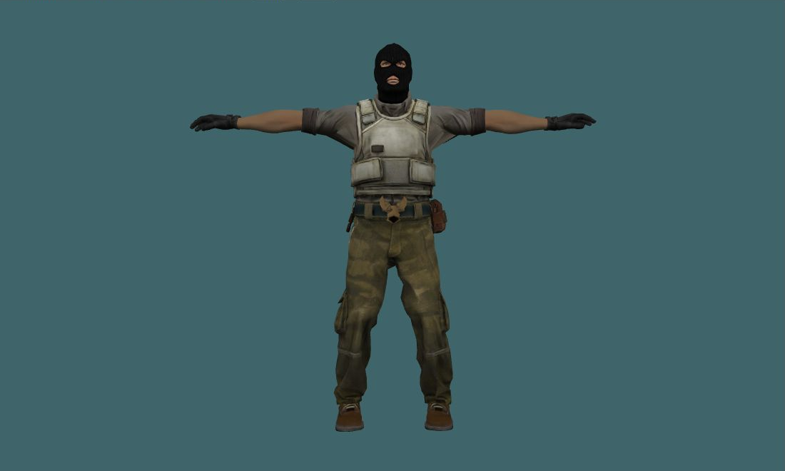 guerilla — guerilla — Human Model - front - GoldSrc Studio preview