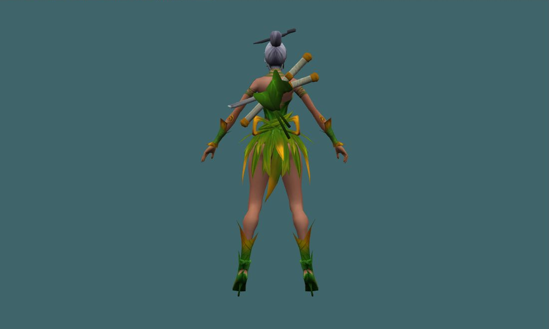 Stella - Human Model - back - GoldSrc Studio preview