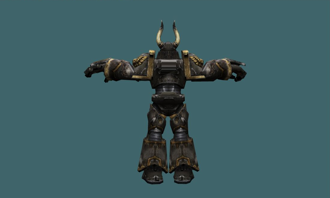 Chaos Space Marine - Human Model - back - GoldSrc Studio preview