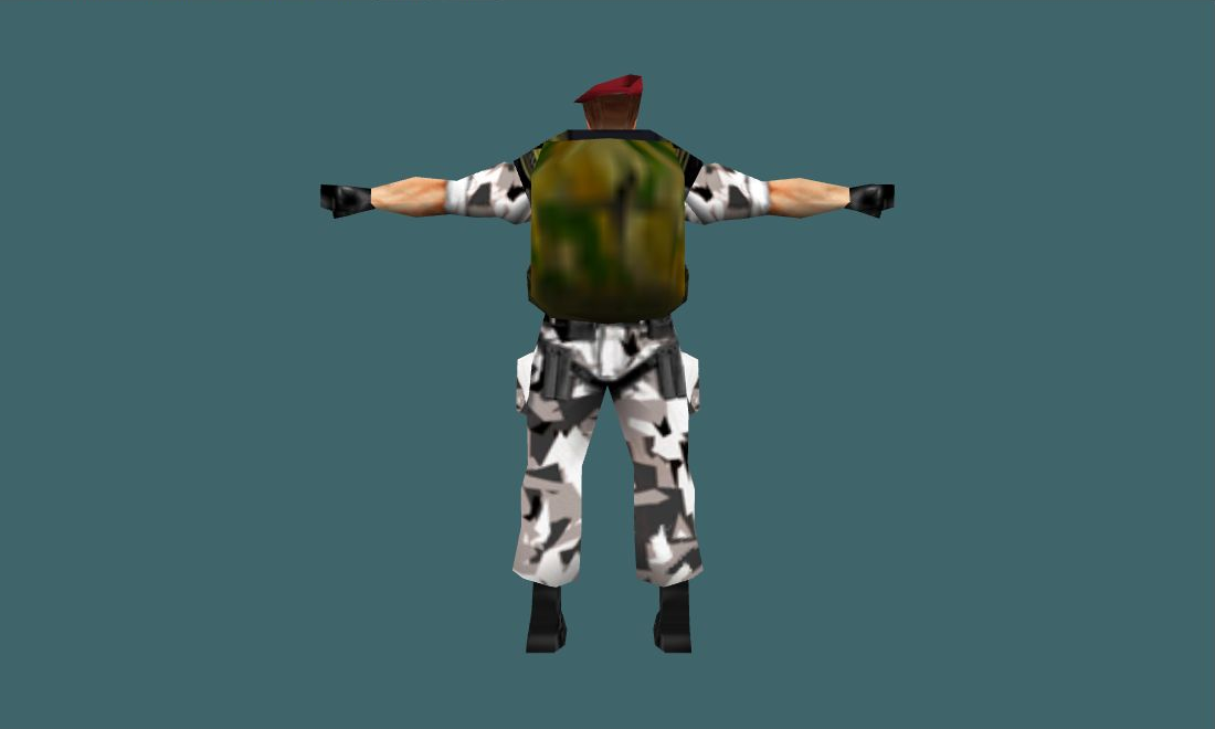 HECU Original from HL1 — urban — Human Model - back - GoldSrc Studio preview