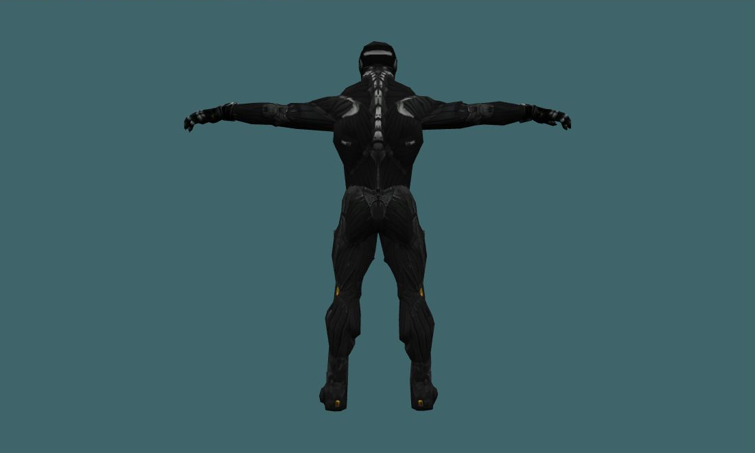 Nanosuit (Black) - Human Model - back - GoldSrc Studio preview