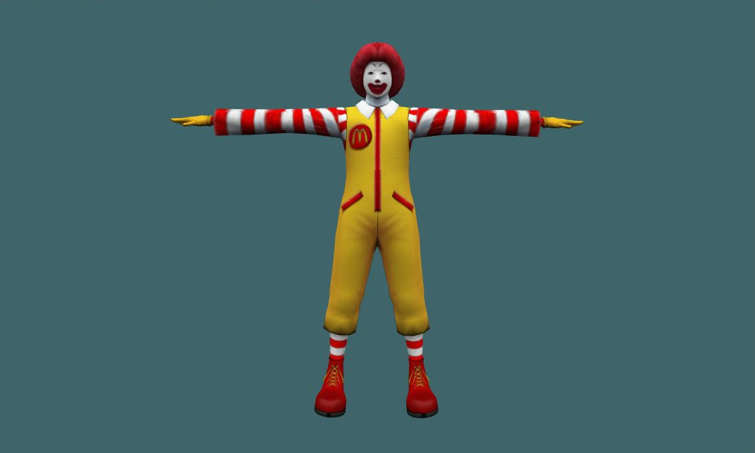 McDonald - Human Model - front - GoldSrc Studio preview