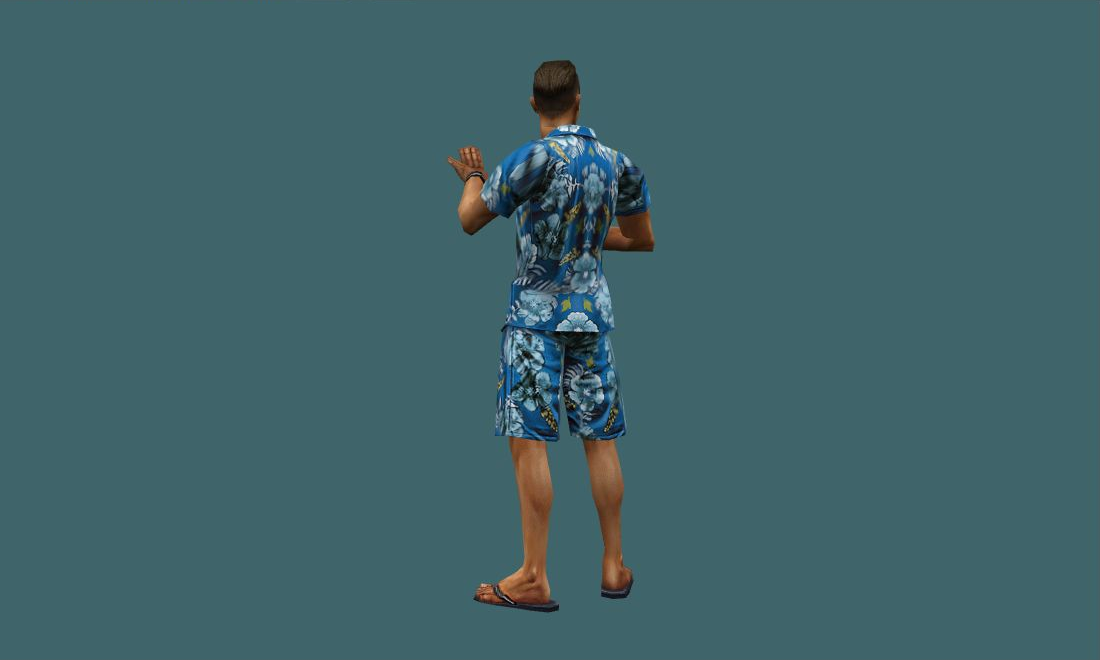 IAN - Human Model - back - GoldSrc Studio preview