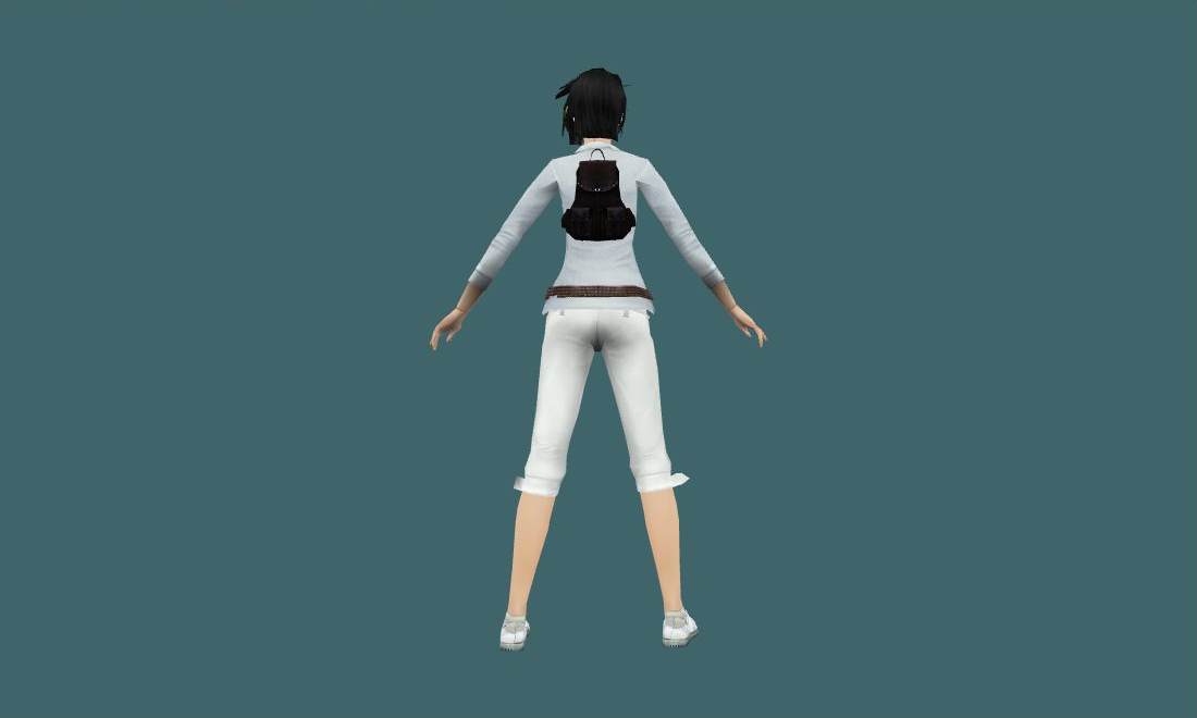 Magui — Human Model - back - GoldSrc Studio preview