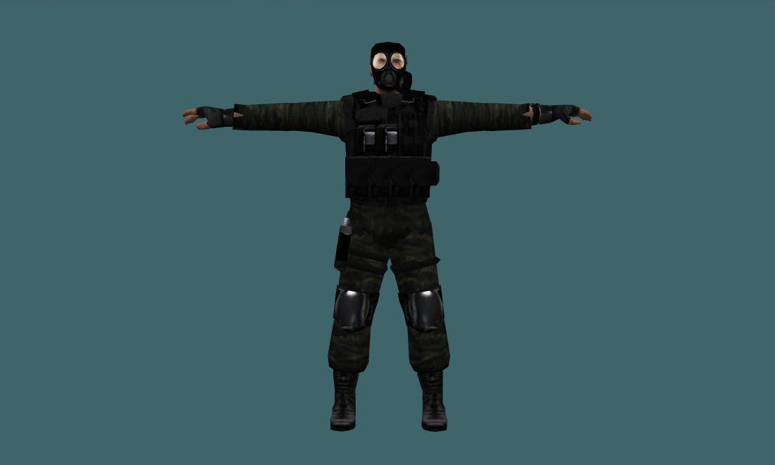 British Commando - Human Model - front - GoldSrc Studio preview