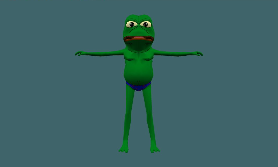 Pepe - Human Model - front - GoldSrc Studio preview