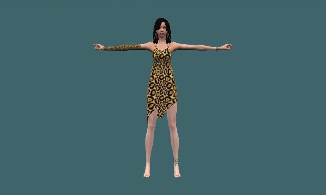 Manuela (Retexture) - Human Model - front - GoldSrc Studio preview