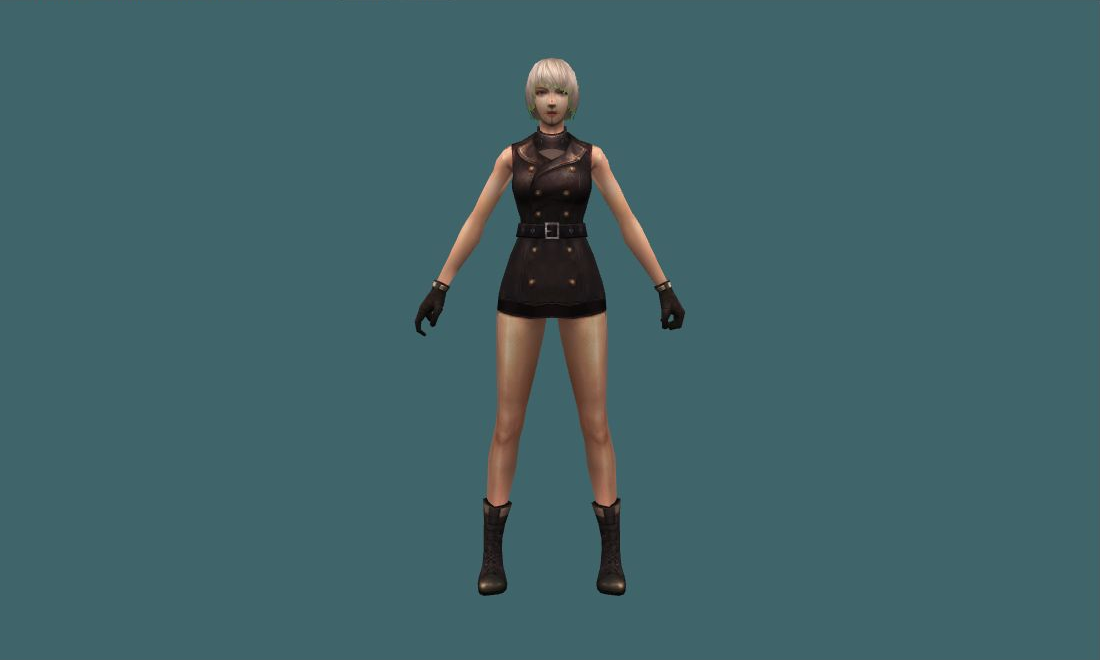 Jennifer (Uniform) - Human Model - front - GoldSrc Studio preview