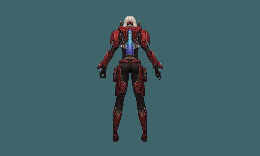 Alice Red Faction - Human Model - back - GoldSrc Studio preview