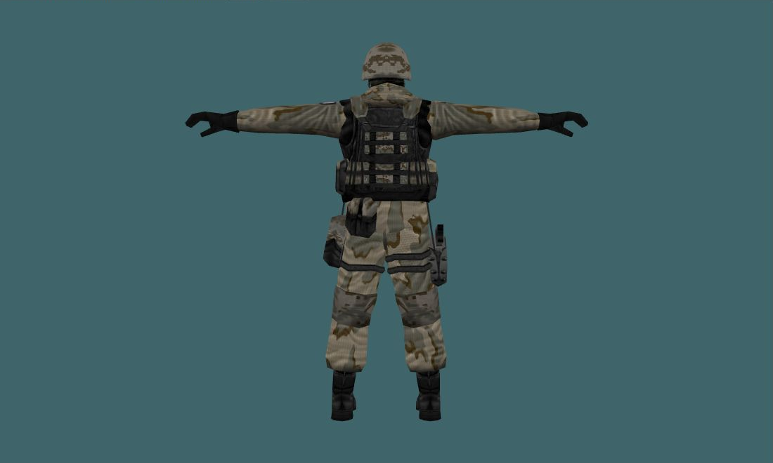 Multi Camouflage SAS Unit — Human Model — photo 2