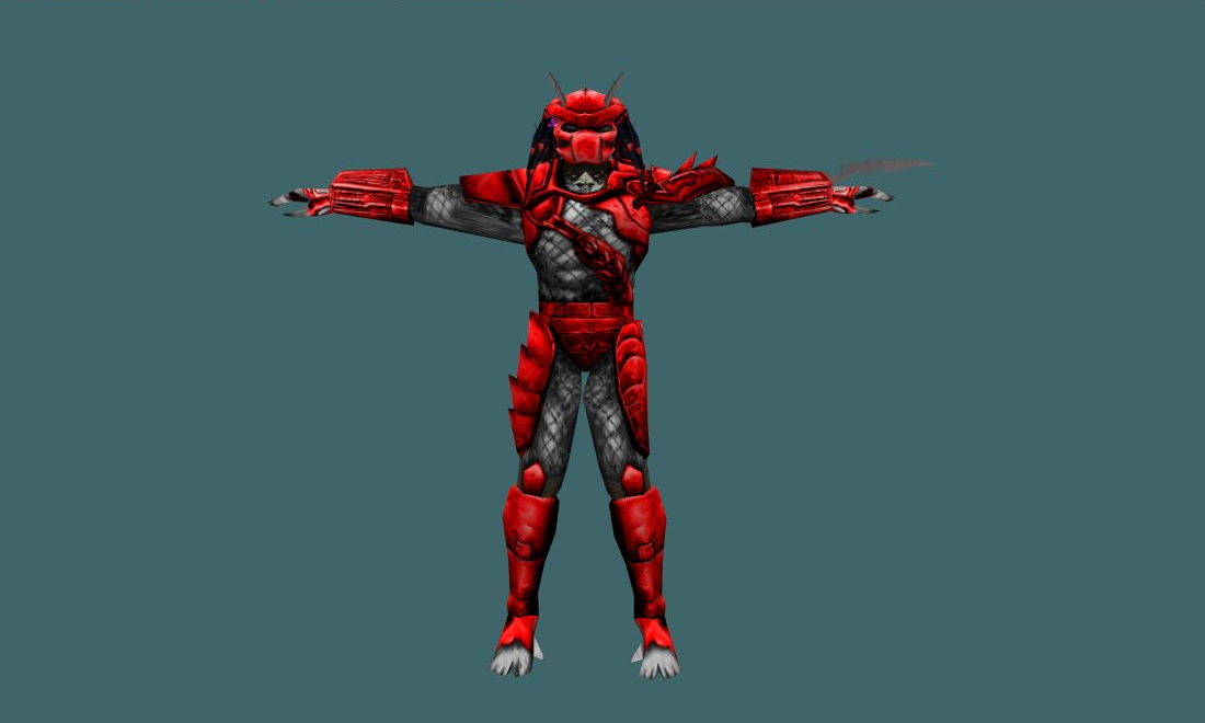 Predator (Red) - Human Model - front - GoldSrc Studio preview
