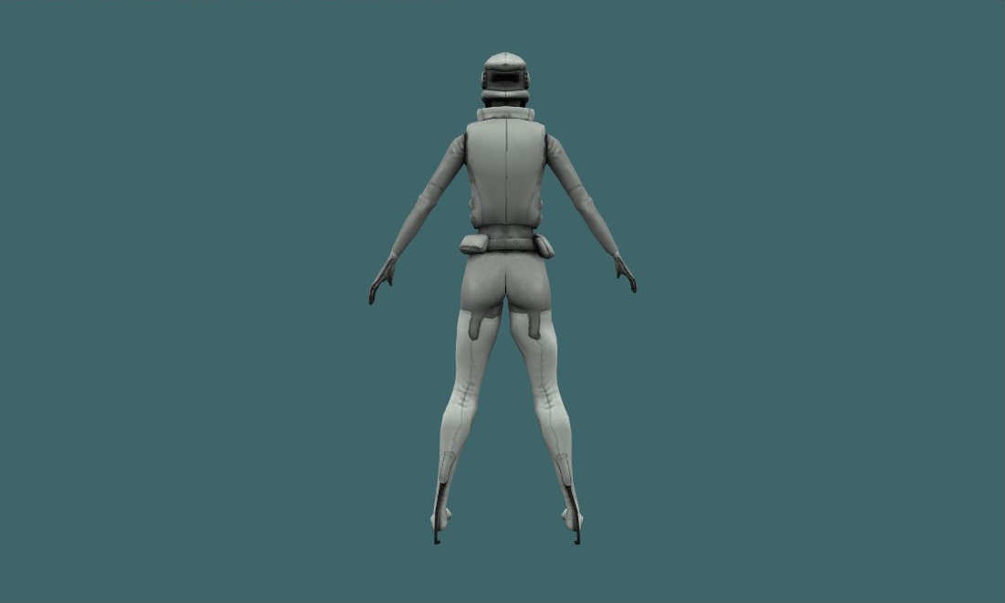 Combine Assasin - Human Model - back - GoldSrc Studio preview