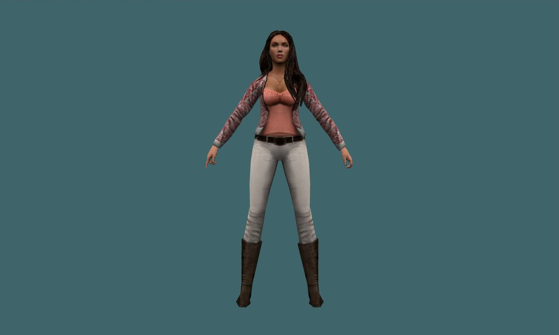 Megan Fox - Human Model - front - GoldSrc Studio preview