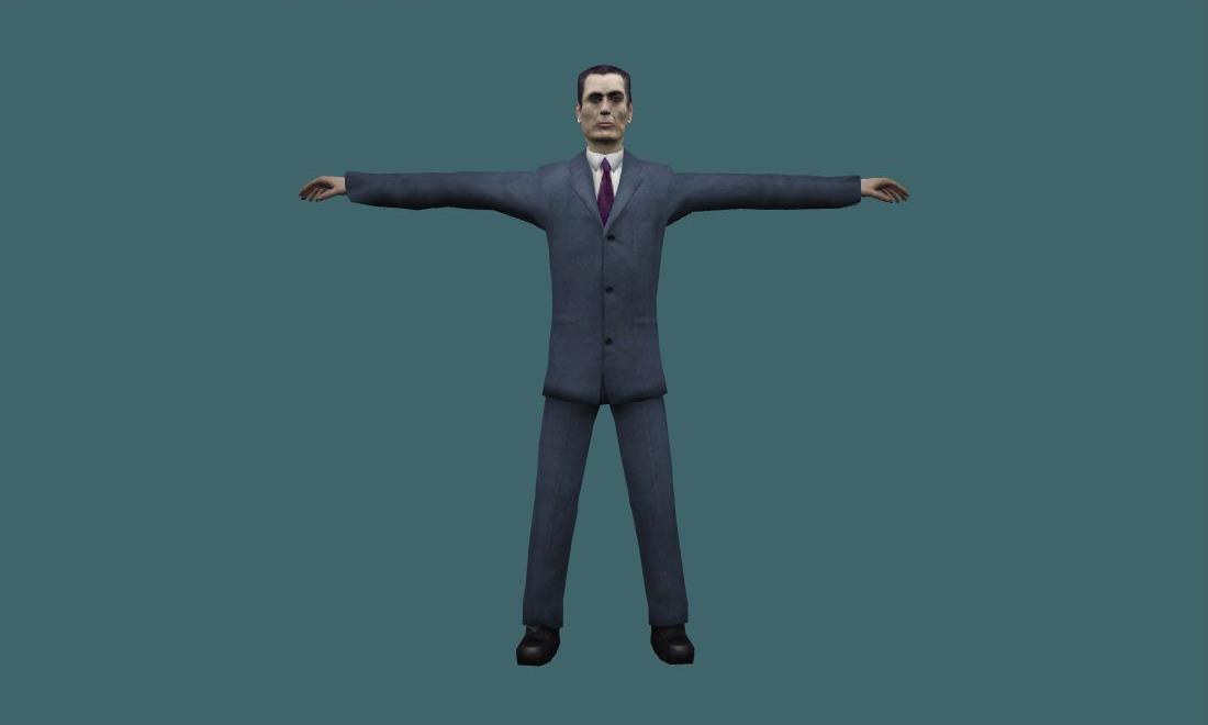 G-Man - Human Model - front - GoldSrc Studio preview