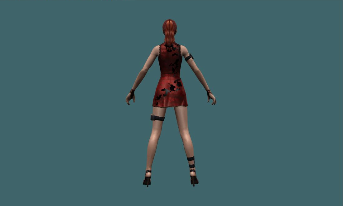 Orchid - Human Model - back - GoldSrc Studio preview