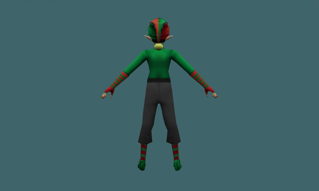 Elf - Human Model - back - GoldSrc Studio preview