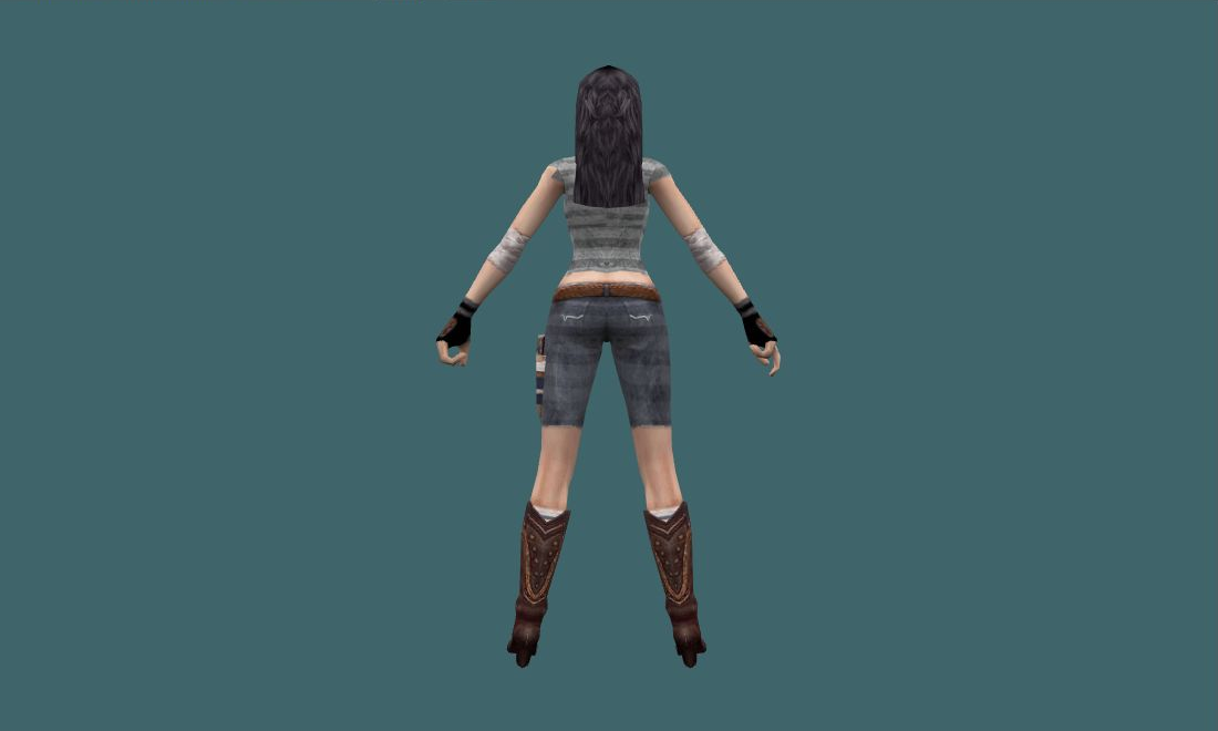 Ritsuka (Remake) - Human Model - back - GoldSrc Studio preview