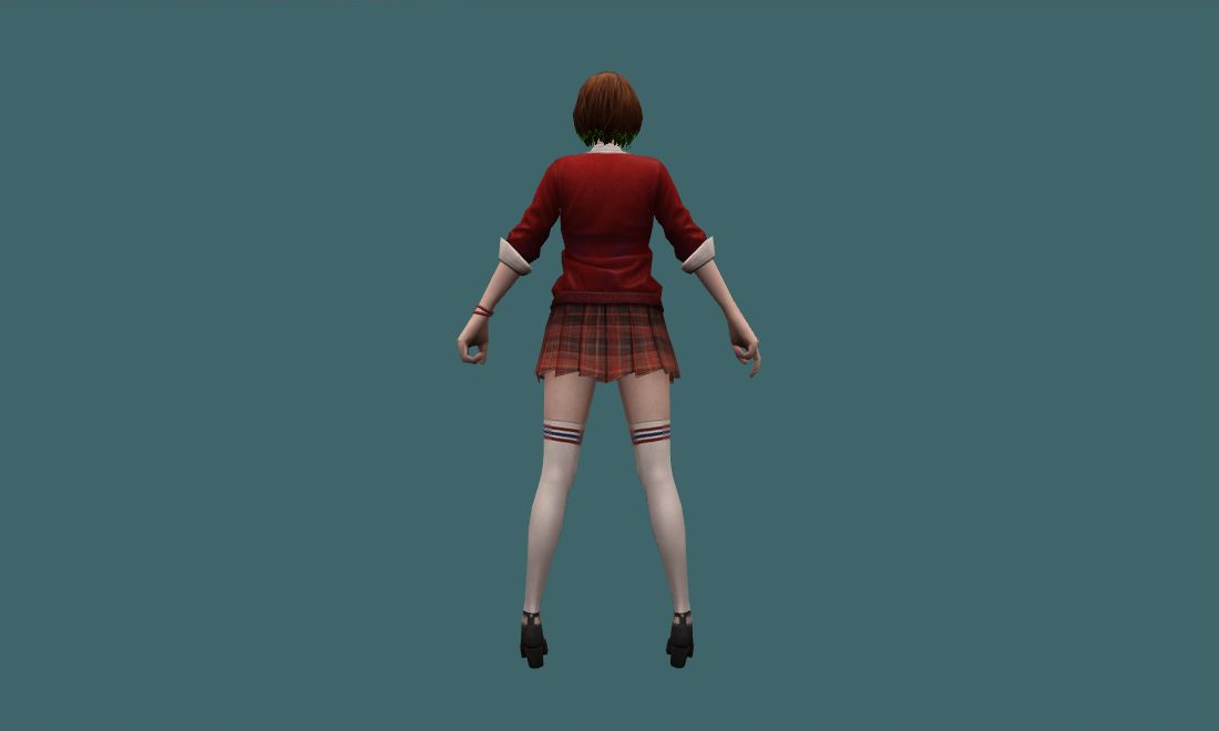 Jenny - Human Model - back - GoldSrc Studio preview