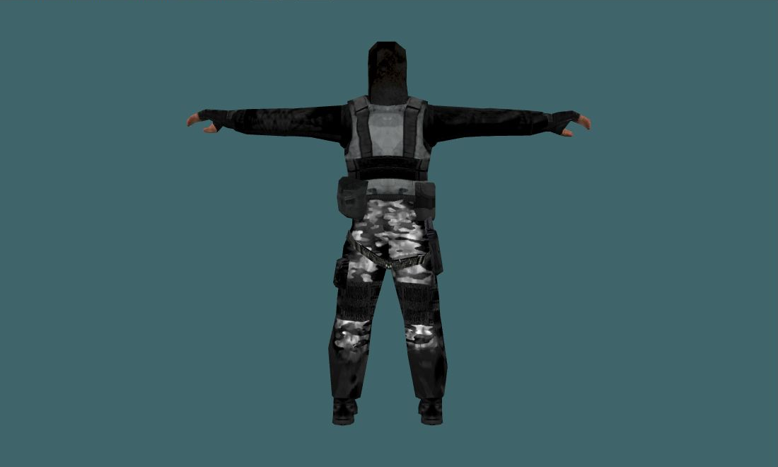 survivor — Human Model - back - GoldSrc Studio preview