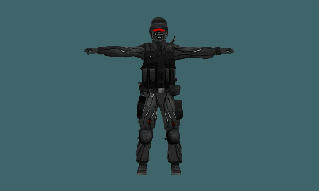 CSS Urban Nanosuit — Human Model - front - GoldSrc Studio preview