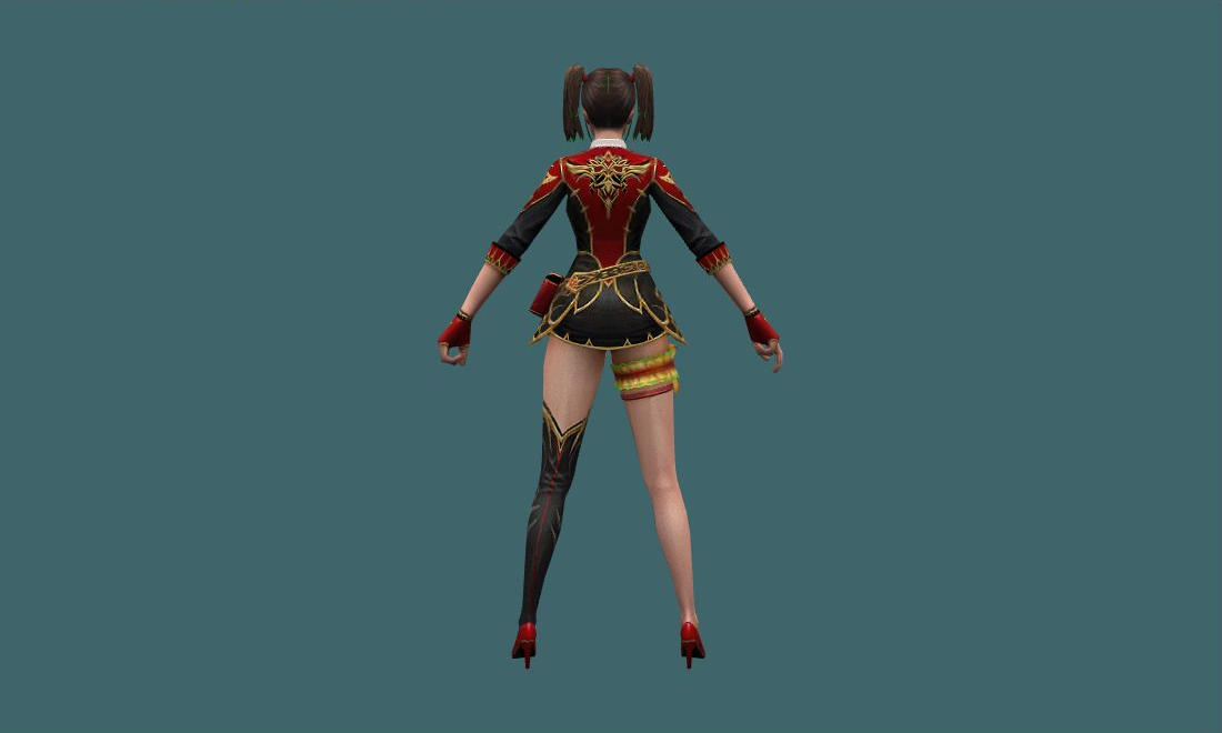 Yuri (Transcendent) - Human Model - back - GoldSrc Studio preview