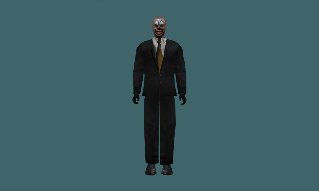 Clown - Human Model - front - GoldSrc Studio preview