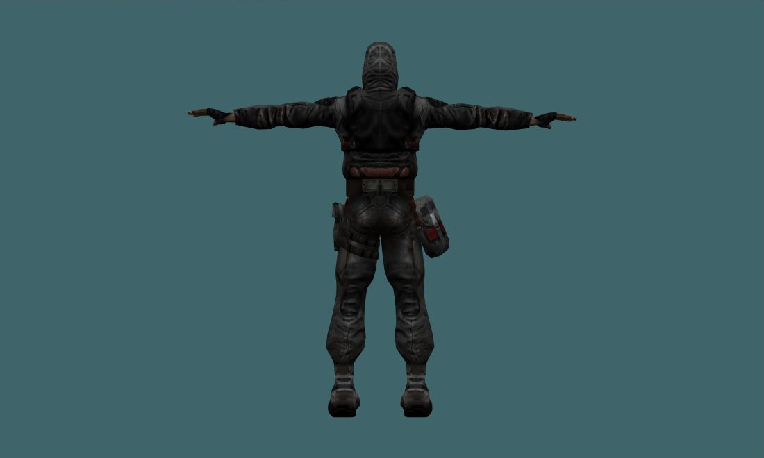 Dolg - Human Model - back - GoldSrc Studio preview