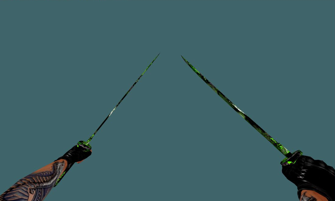 Dual Katana Green — Human Melee — photo 2
