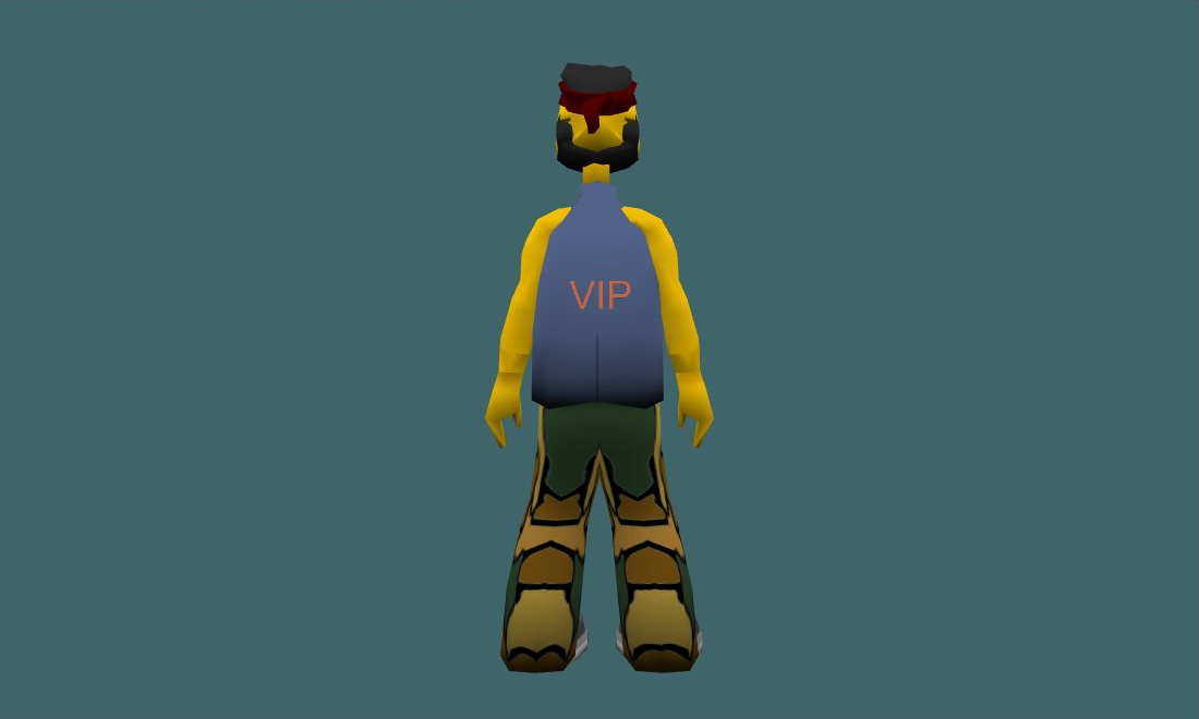 VIP Banan - Human Model - back - GoldSrc Studio preview