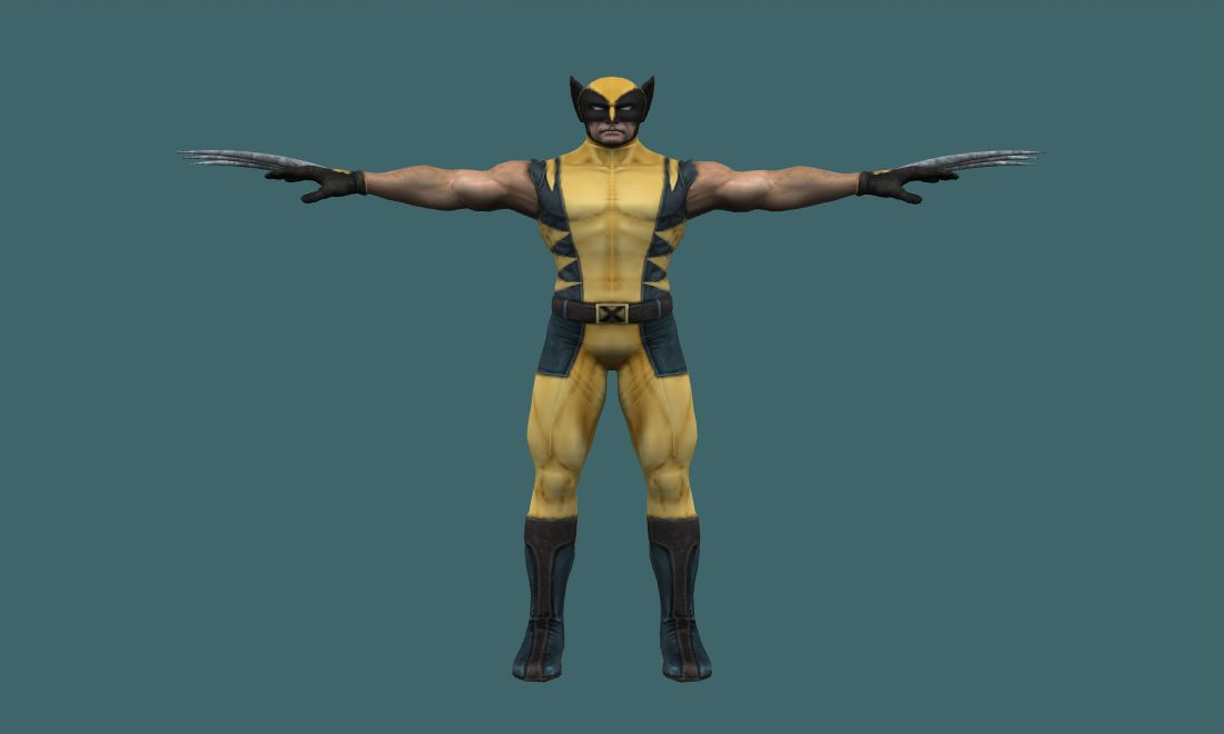 wolverine - Human Model - front - GoldSrc Studio preview