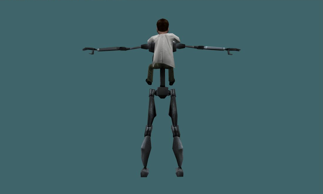 Professor Doom - Human Model - back - GoldSrc Studio preview