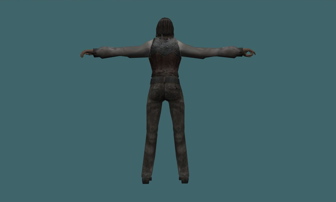 Luis Sera - Human Model - back - GoldSrc Studio preview