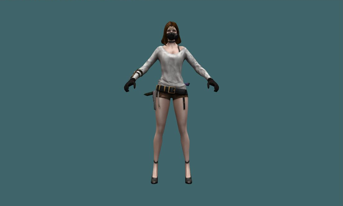 sp_subject_alpha - Human Model - front - GoldSrc Studio preview