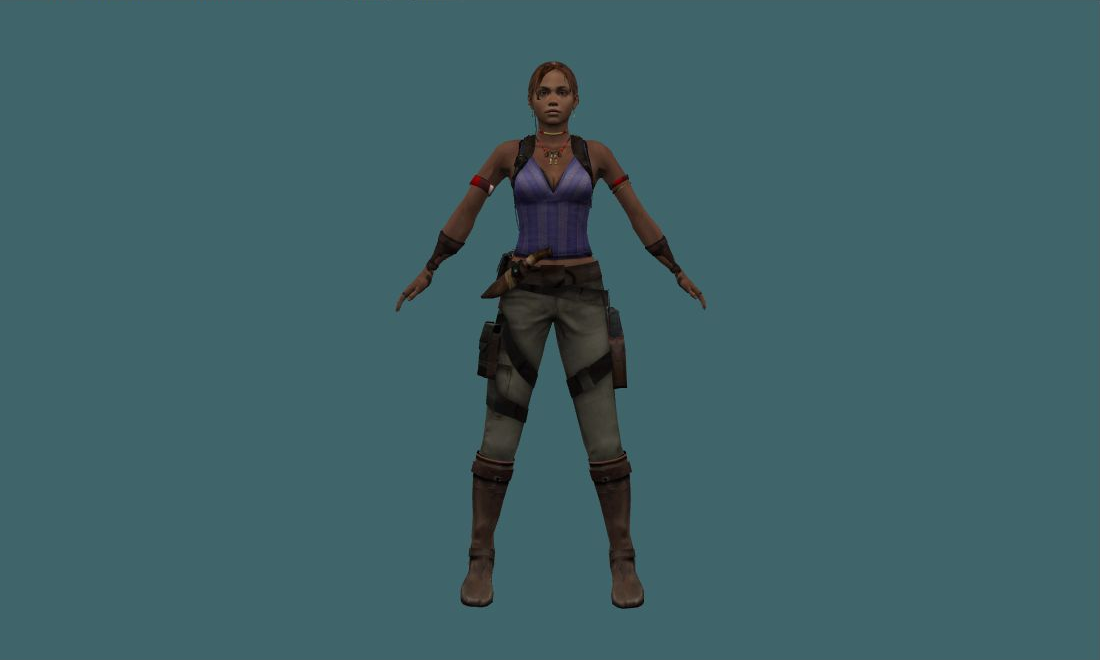 Sheva_RE5 - Human Model - front - GoldSrc Studio preview
