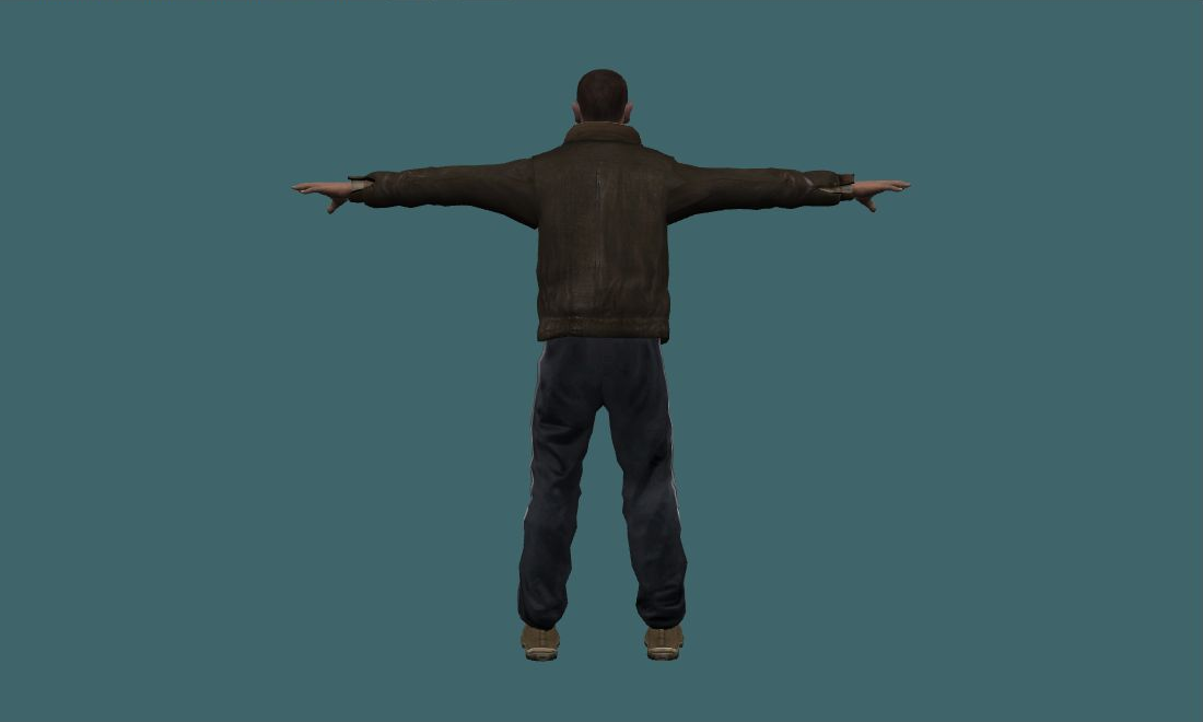 Niko - Human Model - back - GoldSrc Studio preview
