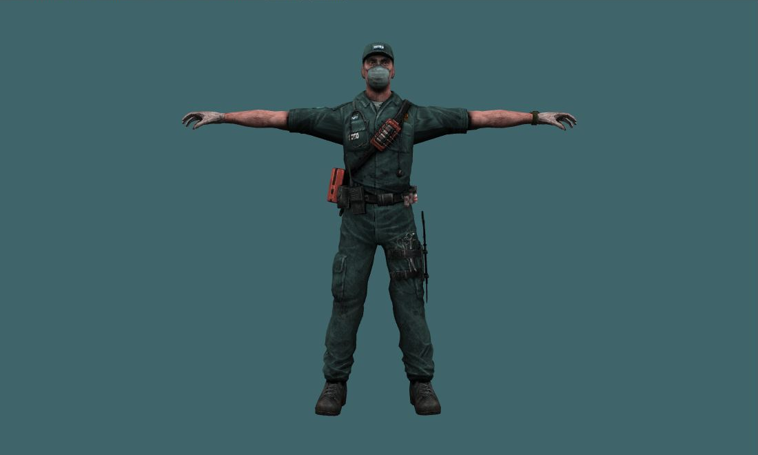 Alfred Anderson - Human Model - front - GoldSrc Studio preview