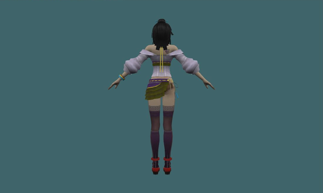 Ella - Human Model - back - GoldSrc Studio preview