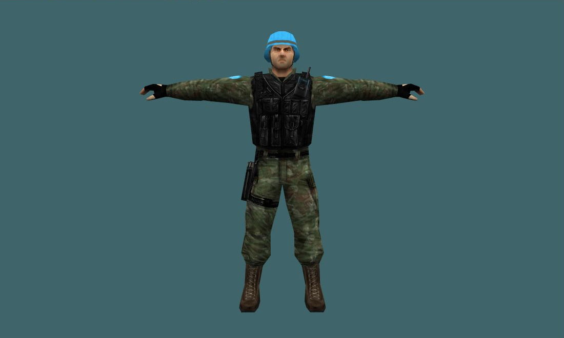 Brazil UN - Human Model - front - GoldSrc Studio preview