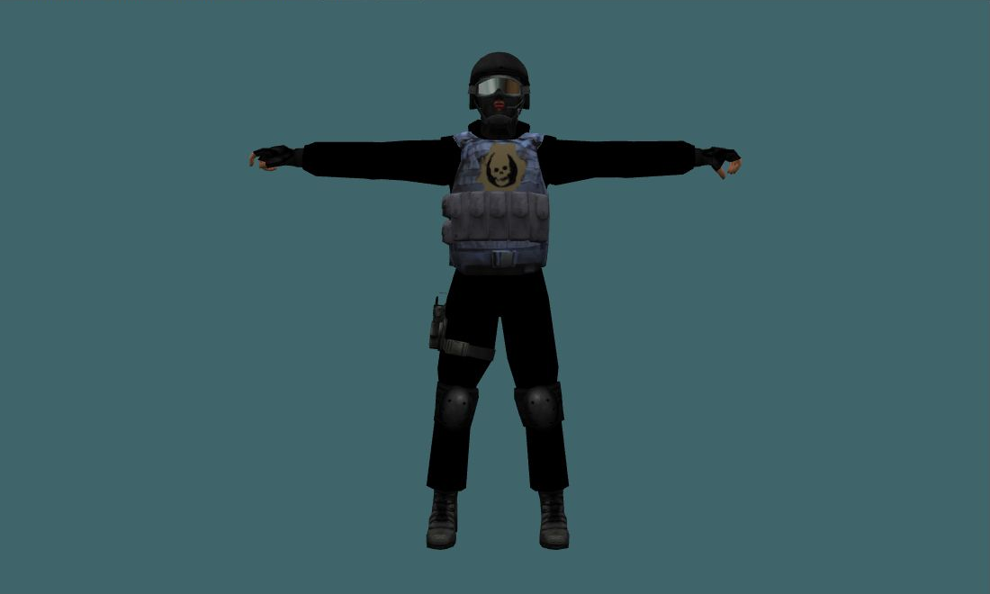 New_admin - Human Model - front - GoldSrc Studio preview