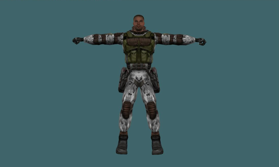 brodyaga — Human Model - front - GoldSrc Studio preview