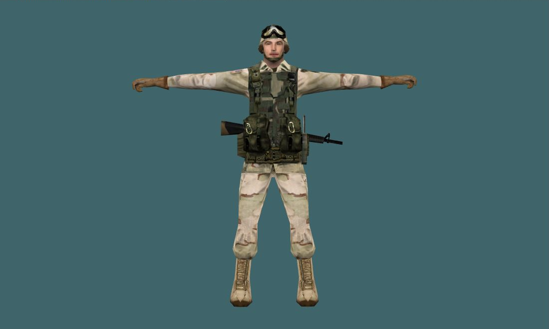 gsg9 — Human Model - front - GoldSrc Studio preview
