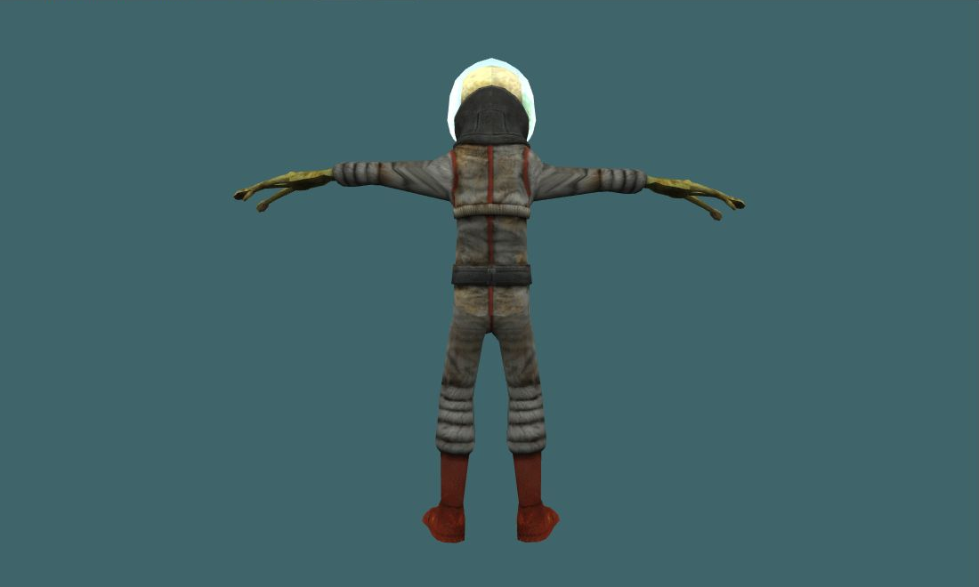 Humanoid - Human Model - back - GoldSrc Studio preview