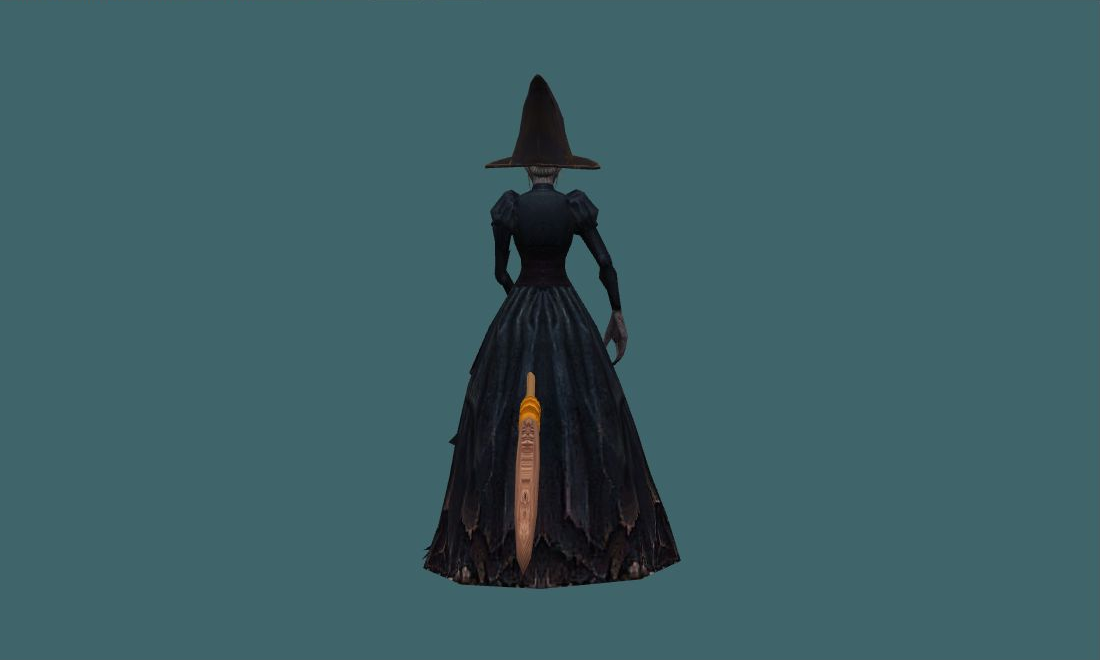 Halloween Witch - Zombie - back - GoldSrc Studio preview