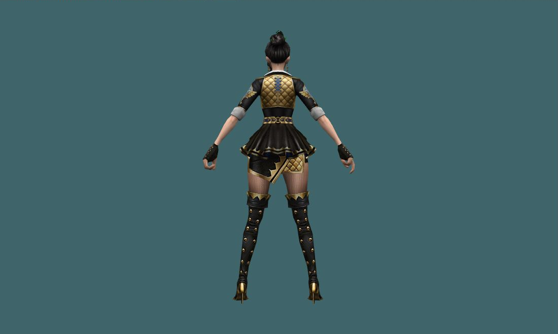 Choi Ji Yoon (Transcendent) - Human Model - back - GoldSrc Studio preview