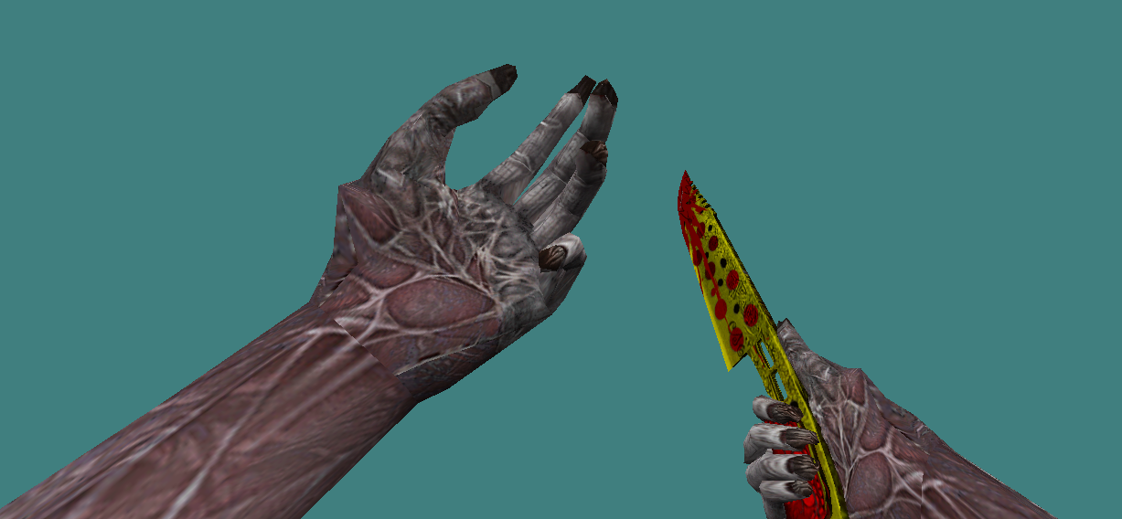 Zombie Knife #176 - clean zombie hands/claws viewmodel preview