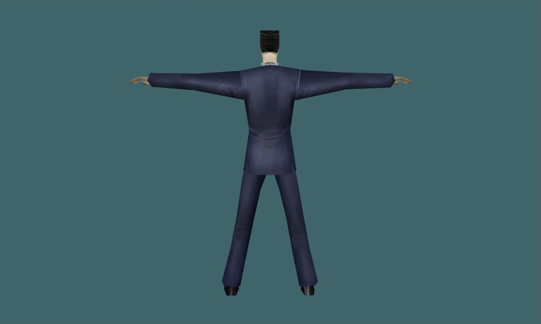 G-Man VIP — Human Model - back - GoldSrc Studio preview