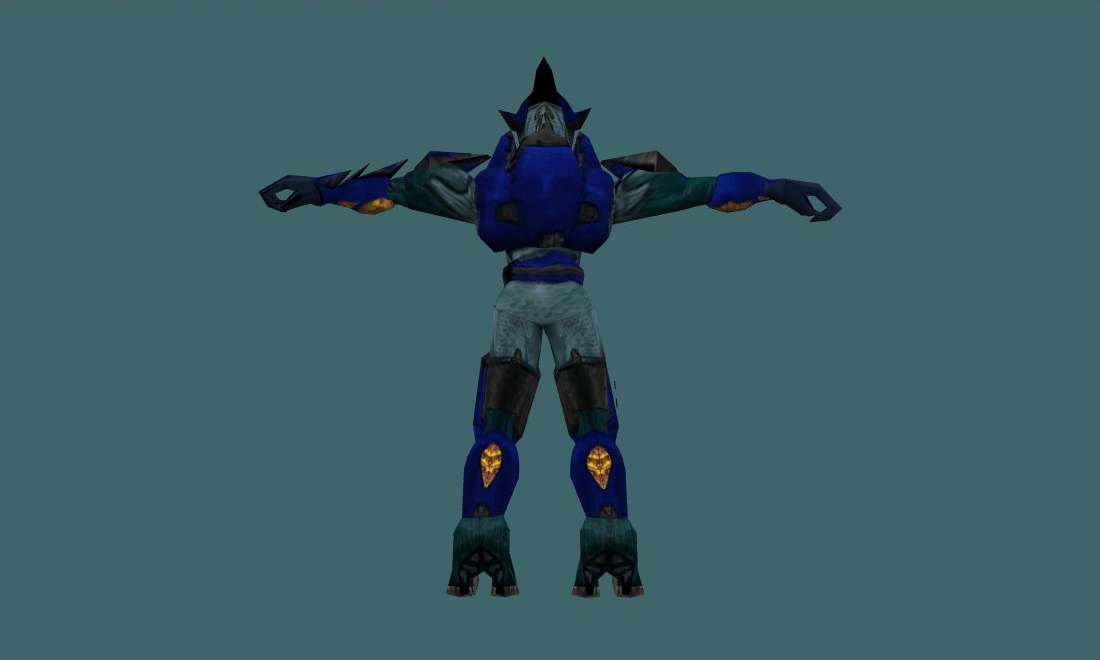 Halo player model — terror — Human Model - back - GoldSrc Studio preview