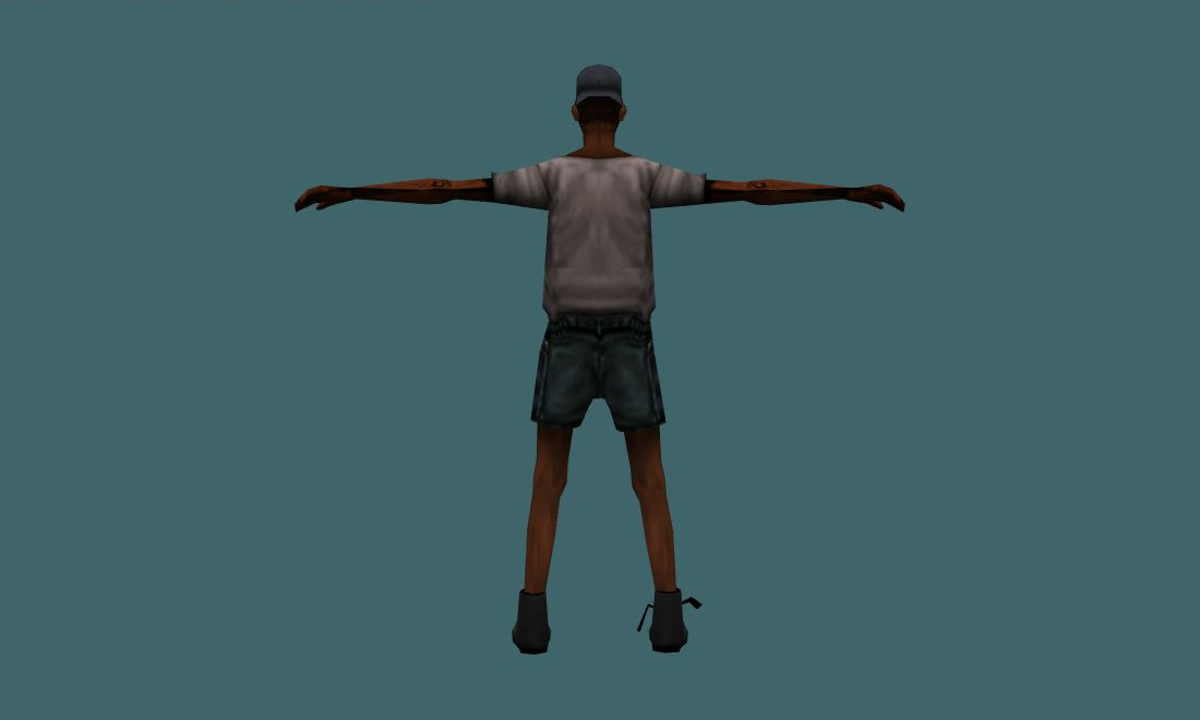 Street Nigga - Human Model - back - GoldSrc Studio preview