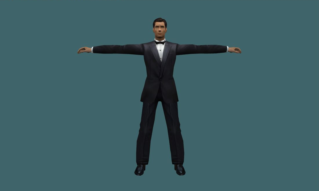 James Bond - Human Model - front - GoldSrc Studio preview